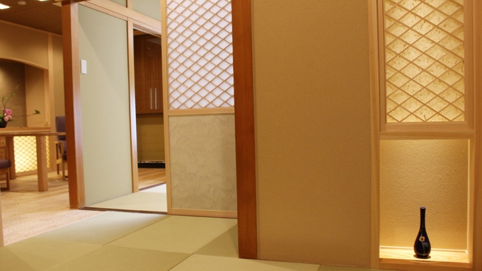 温泉露天風呂付客室【川音の間】で過ごす富山の旬満載＜2食付＞